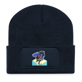 Little Raven Photographer - Recycled Patch Beanie - french navy - Front