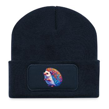 Igel - Recycelte Patch Beanie - French Navy - Vorne