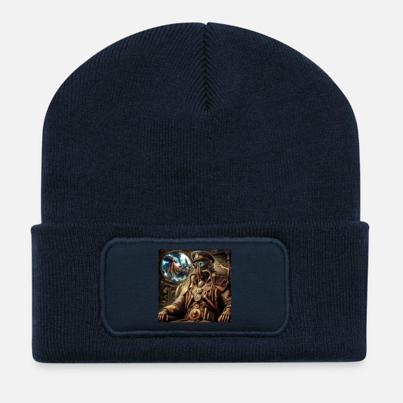 Capitaine Nemo Steampunk - Beanie recyclé à patch - bleu marine