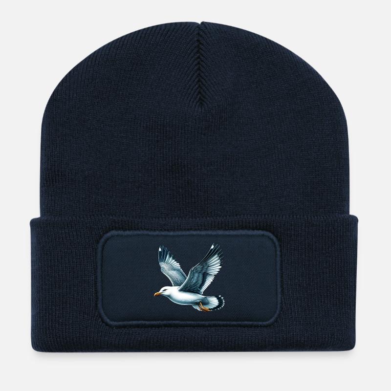 Möwe - Recycelte Patch Beanie - French Navy