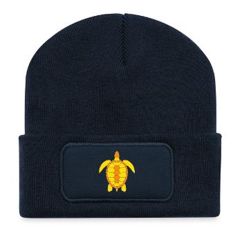 TURTLE - Recycelte Patch Beanie - French Navy - Vorne
