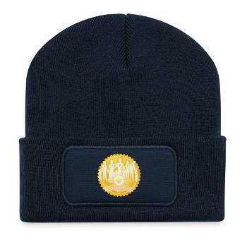 Stargate LightPeople Sun - Sonja Ariel - Recycled Patch Beanie - french navy - Front