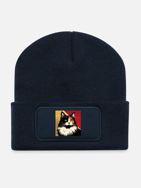 Cat 1 2 - Recycled Patch Beanie - french navy