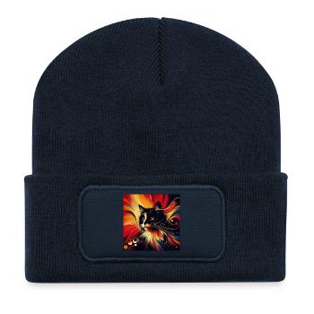 Kat 2 2 - Recycelte Patch Beanie - French Navy - Vorne