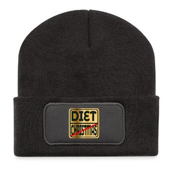 CHRISTMAS FOOD DIET - Recycled Patch Beanie - dark grey - Front