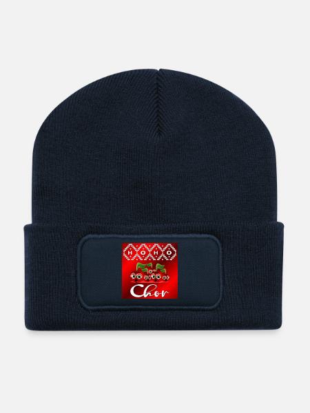 WEIHNACHTEN SINGEN CHOR - Recycelte Patch Beanie - French Navy