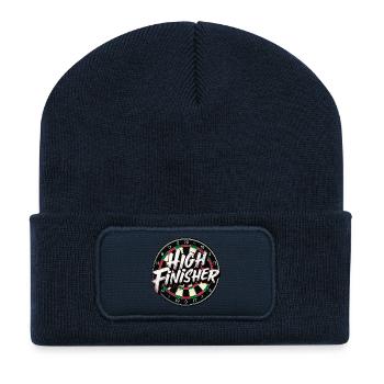 Darts High Finish Finisher - Recycelte Patch Beanie - French Navy - Vorne