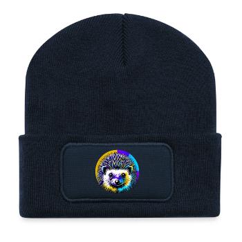 Igel - Recycelte Patch Beanie - French Navy - Vorne