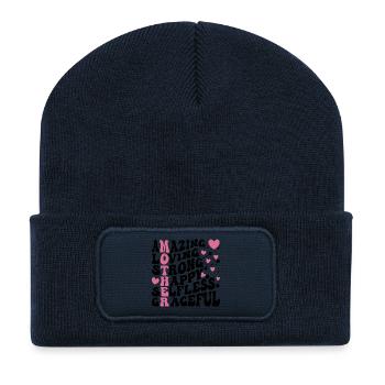 Best Mom Ever - Recycled Patch Beanie - french navy - Front