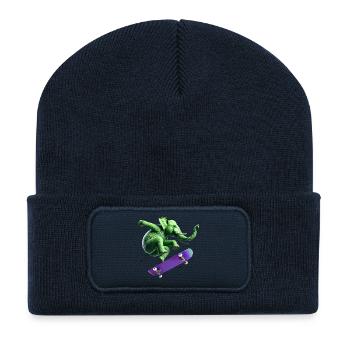 Trunk Trickster - Recycelte Patch Beanie - French Navy - Vorne