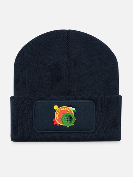 Grüne Erde - Recycelte Patch Beanie - French Navy