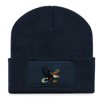 Eagle - Recycled Patch Beanie - french navy - Front