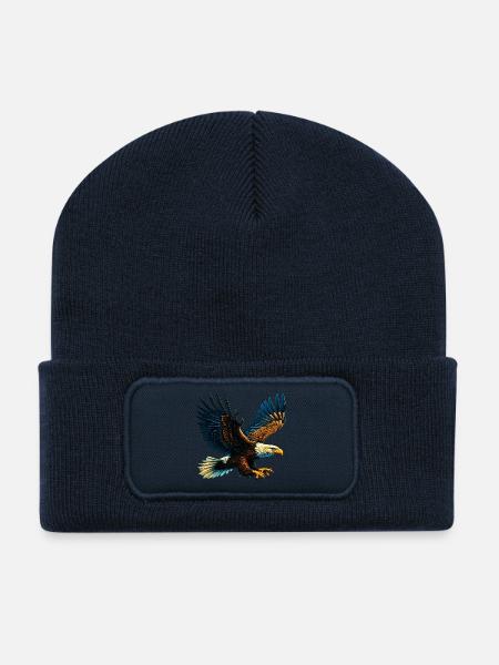 Adler - Recycelte Patch Beanie - French Navy