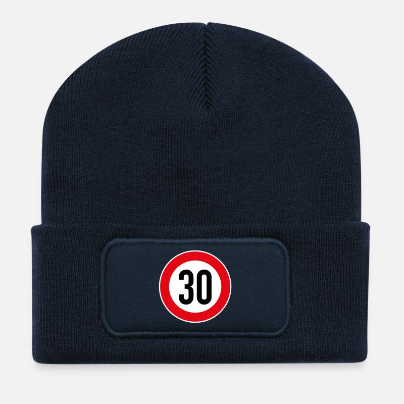 30 Birthday - Recycled Patch Beanie - french navy