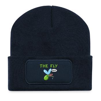 Die Fliege - Recycelte Patch Beanie - French Navy - Vorne