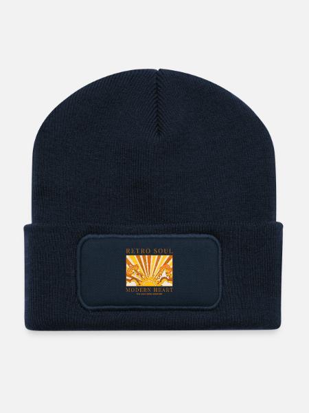 Retro Soul California Dreamer - Recycelte Patch Beanie - French Navy