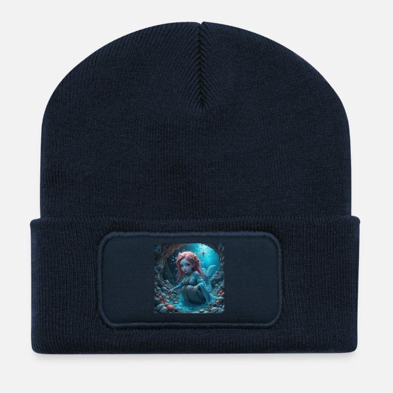 Merdusica - Recycelte Patch Beanie - French Navy