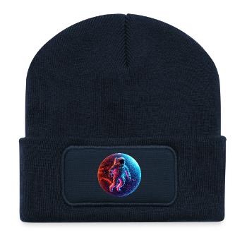 astro - Recycelte Patch Beanie - French Navy - Vorne