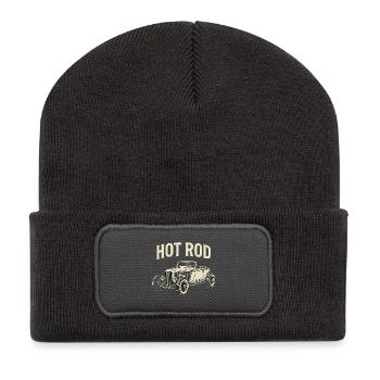 Hot Rod Classic Print - Recycled Patch Beanie - dark grey - Front