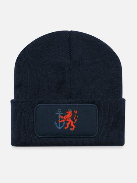 Düsseldorf Lion - Beanie recyclé à patch - bleu marine