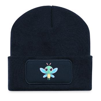 Baby Colorful Dragonfly - Recycled Patch Beanie - french navy - Front