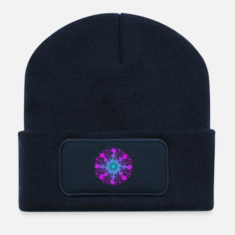 Psyche Mandala - Recycled Patch Beanie - french navy