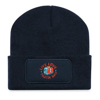 Live Love Toaster Bath - Recycelte Patch Beanie - French Navy - Vorne