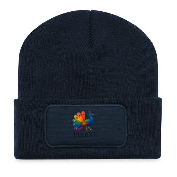 Fierté – Paon Arc-en-Ciel - Recycled Patch Beanie - french navy - Front