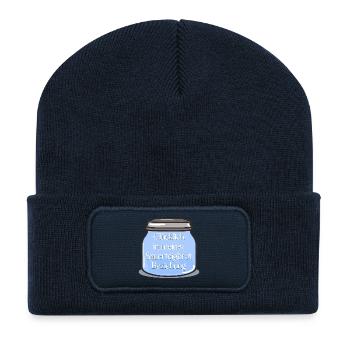 SAUERTEIG BROT BACKEN BEZIEHUNG - Recycelte Patch Beanie - French Navy - Vorne