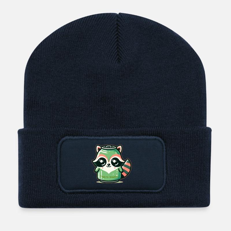 Müll zum Schatz - Recycelte Patch Beanie - French Navy