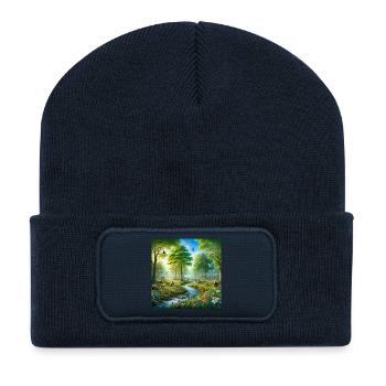 Harmonious nature dream - Recycled Patch Beanie - french navy - Front