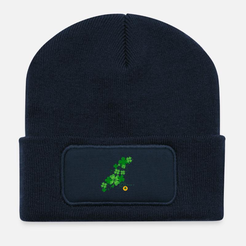 St. Patrick´s Day - Recycelte Patch Beanie - French Navy