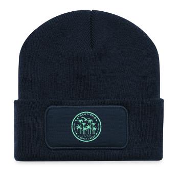 Tropical holiday moment - Recycled Patch Beanie - french navy - Front