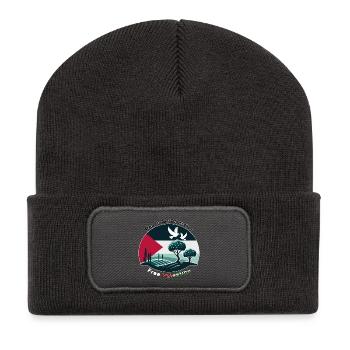 Peace for Palestine - Recycled Patch Beanie - dark grey - Front