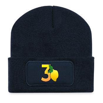 30. Geburtstag - Dreißig - Recycelte Patch Beanie - French Navy - Vorne