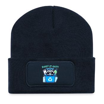 SORT IT OUT! - Recycled Patch Beanie - french navy - Front