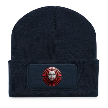 Zebra-Maske - Recycelte Patch Beanie - French Navy - Vorne