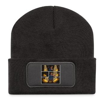 Aventure dans le trésor d’or - Beanie recyclé à patch - charbon - Devant