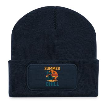 Summer & Chill - Recycelte Patch Beanie - French Navy - Vorne