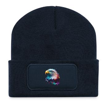 Splash Adler - Recycelte Patch Beanie - French Navy - Vorne