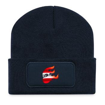 Flag of Austria - Austria - Ninja - Recycled Patch Beanie - french navy - Front