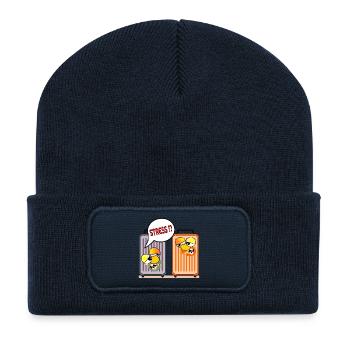 HOLIDAY STRESS HOLIDAY SUITCASE - Recycled Patch Beanie - french navy - Front