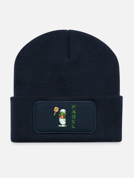 HALLOWEEN GURKE PADEL - Recycelte Patch Beanie - French Navy