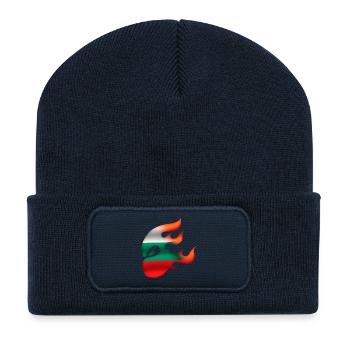 Bulgaria Flag - Bulgaria - Ninja - Recycled Patch Beanie - french navy - Front