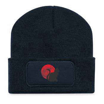 katzen design, monde - Recycelte Patch Beanie - French Navy - Vorne
