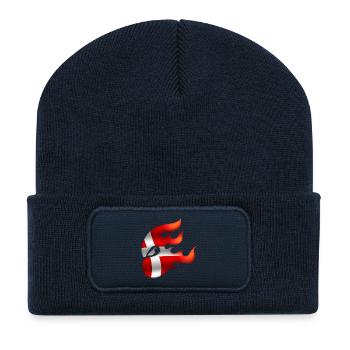 Flag of Denmark - Denmark - Ninja - Recycled Patch Beanie - french navy - Front