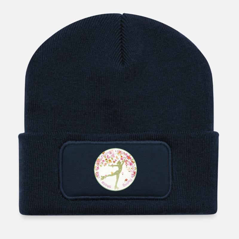 SKATE LIKE YOU´RE FLYING - Recycelte Patch Beanie - French Navy