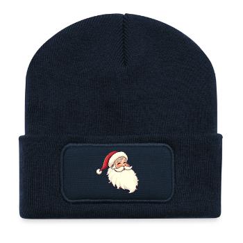 Santa Claus - Recycled Patch Beanie - french navy - Front
