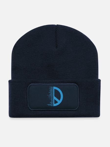 Pacifica - Paix - Beanie recyclé à patch - bleu marine