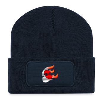 Flagge von Japan - Japan - Ninja - Recycelte Patch Beanie - French Navy - Vorne